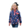 CWK8720004 Cruel Girl Girls' Polar Fleece Pullover - Navy Print