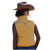 CWV7457001 Cruel Girl Women's Cropped Puffer Vest - Gold