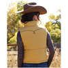 CWV7457001 Cruel Girl Women's Cropped Puffer Vest - Gold