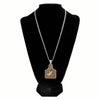 D47025 Silver Strike Men's 24" Ear Tag Bull Rider Necklace