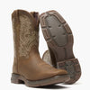 DBT0239Y Durango Youth Lil Rebel Square Toe Cowboy Boot - Sable Brown