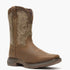 DBT0239Y Durango Youth Lil Rebel Square Toe Cowboy Boot - Sable Brown