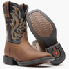 DBT0252C Durango Children's Shyloh Square Toe Cowboy Boot - Brown / Black