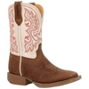 DBT0253C Durango Children's Shyloh Wide Square Toe Cowboy Boot -  Honey Tan / Metallic Peach