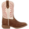 DBT0253C Durango Children's Shyloh Wide Square Toe Cowboy Boot -  Honey Tan / Metallic Peach