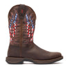 DDB0519 Durango Men's Rebel Ultra-Lite Square Toe Cowboy Boot - Bruin Brown / Americana