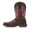 DDB0519 Durango Men's Rebel Ultra-Lite Square Toe Cowboy Boot - Bruin Brown / Americana