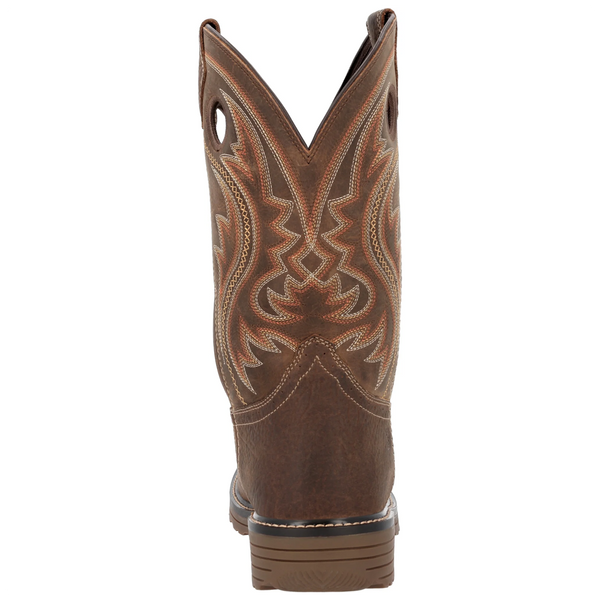 DDB0527 Durango Men's Workhorse Square Toe Work Boot - Bark Brown Glazed Cognac