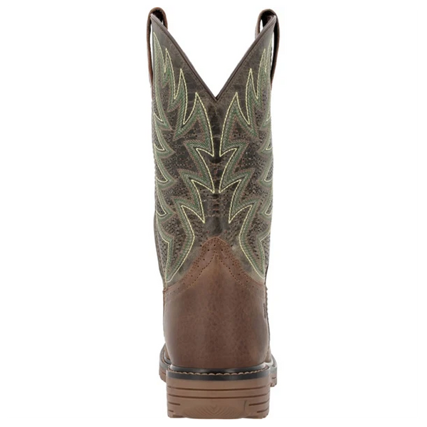DDB0563 Durango Men's Workhorse Ventilated Work Boot - Coyote Tan/Moss Green
