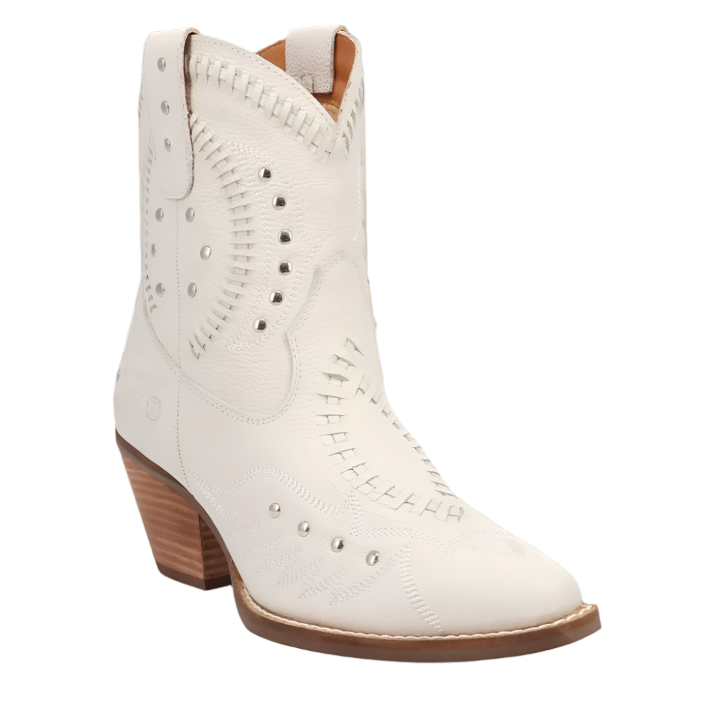 COMPASS BADGE SWORD LEATHER HIGH HEEL BOOTS WILD HORSE BROWN PATINA main image 1