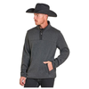 DM91C06178 Powder River Men's Melange Henley Pullover - Black