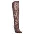 DP3709 Dan Post Jilted Ladies Western Tall Leather Snip Toe Boot- Distressed Brown