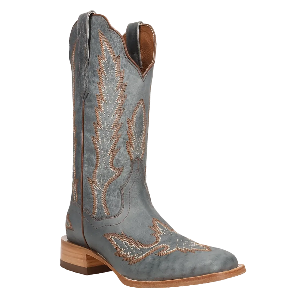 DP5230 Dan Post Women's Denita Western Square Toe Cowboy Boot - Blue