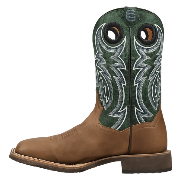 DP5271 Dan Post Men's Royston Leather Cowboy Boot -Tan/ Green