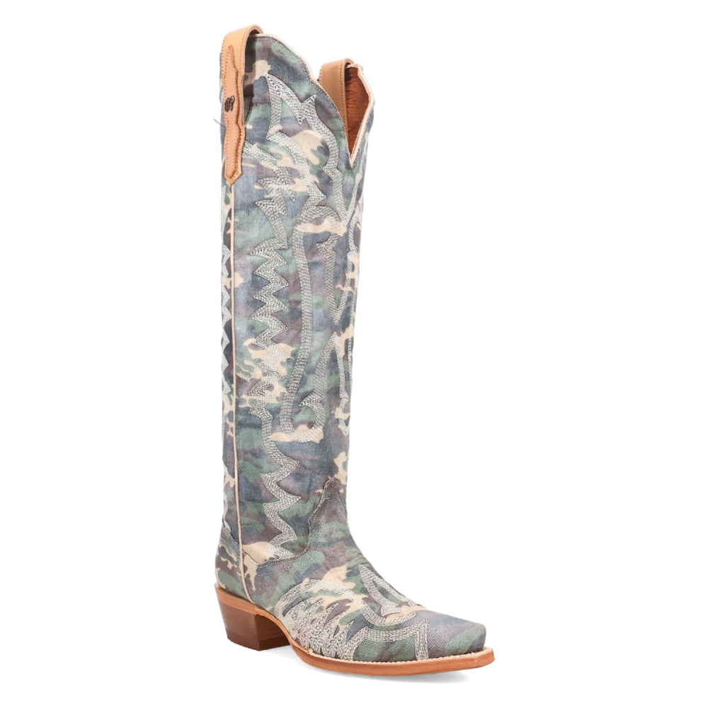 DP7084 Dan Post Ladies Camo Darlin Cowboy Boot with Zipper