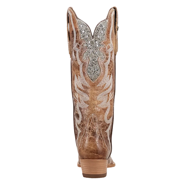 DP7195 Dan Post Ladies Glam Queen Cowboy Boot - Tan with Rhinestones