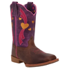 DPC5023 Dan Post Youth Lottie Square Toe Cowboy Boot - Tan / Purple