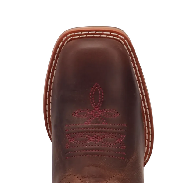 DPC4023 Dan Post Children's Lottie Square Toe Cowboy Boot - Tan / Purple