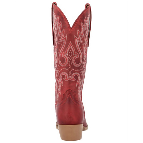 DRD0506 Durango Women's Shyloh Snip Toe Cowboy Boot - Crimson Red