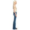7 For All Mankind Women's Dojo Tailorless Trouser Jeans - Distressed Authentic Light 7U45244A