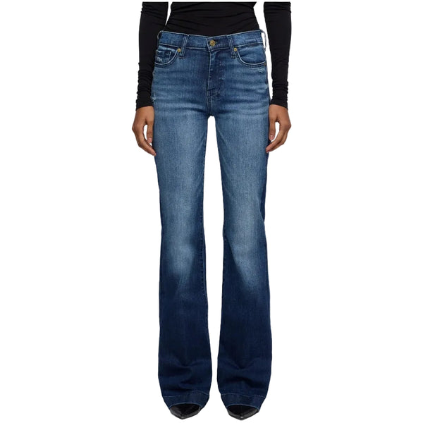 7 For All Mankind Women's Dojo Trouser Jeans - Lake Blue 7U115Y44