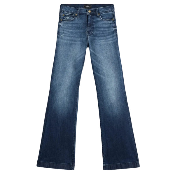 7 For All Mankind Women's Dojo Trouser Jeans - Lake Blue 7U115Y44