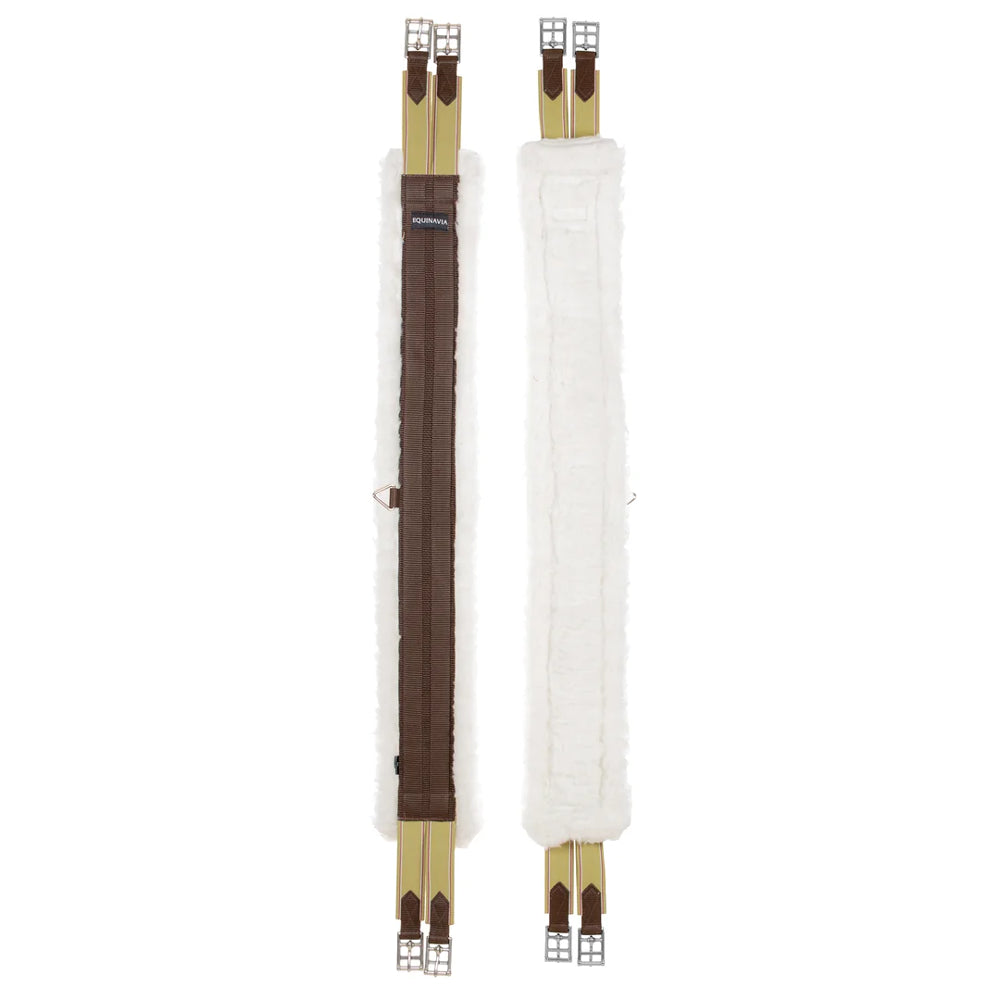 E14002-BR Equinavia Saga Fleece English Girth - Brown