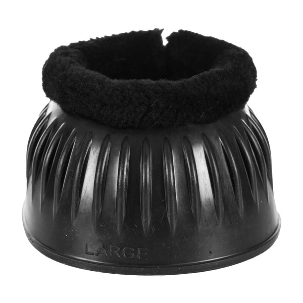 E19010 Equinavia Double Lock Fleece Top Rubber Bell Boots- Black