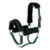 E22007-HGR/BL Equinavia Valkyrie Ultra Fleece Breakaway Halter - Hunter Green / Black