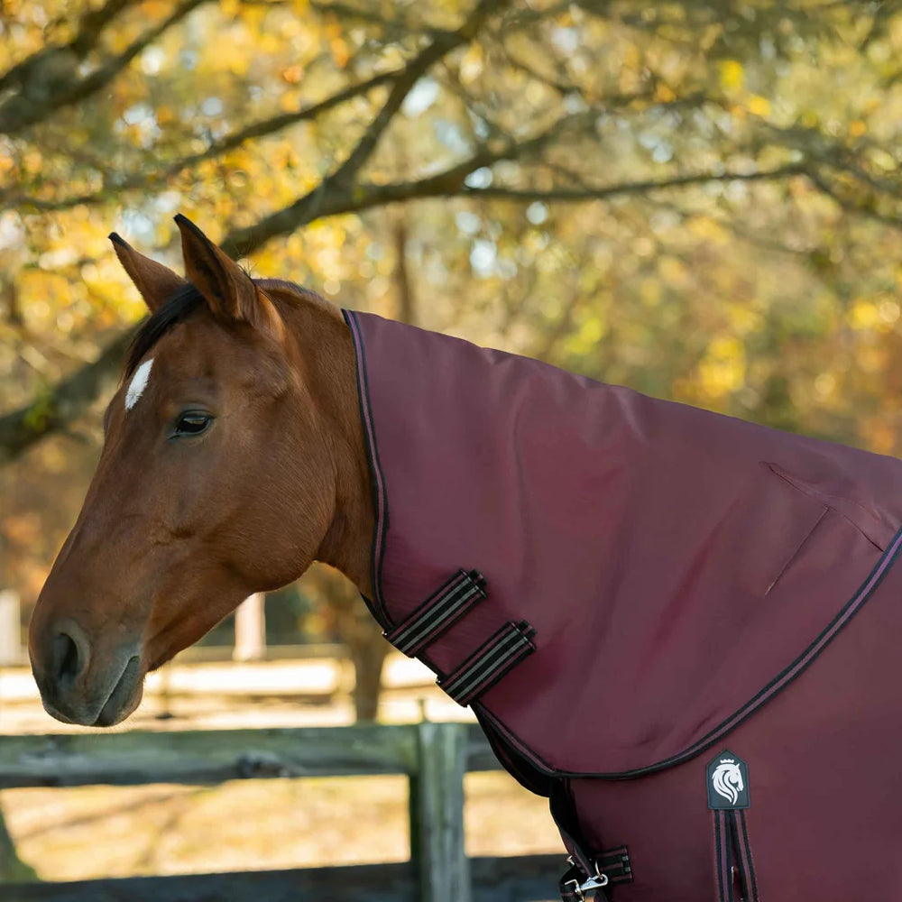E24005-BU Equinavia Norse Turnout Neck Cover 200g - Burgundy