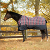 E24040-NV/BU Equinavia Norse Heavy Weight Turnout Blanket 300g - Navy / Burgundy Plaid
