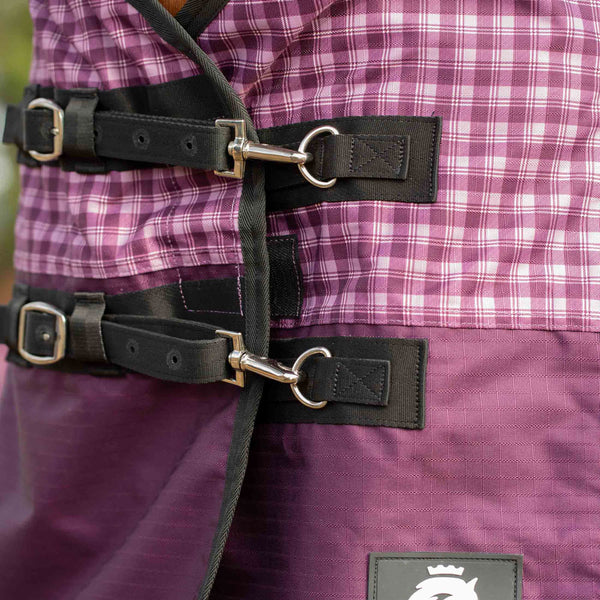 E24006-PW/OH Equinavia Norse Light Weight Turnout Blanket 100g - Plum Wine/Orchid Haze
