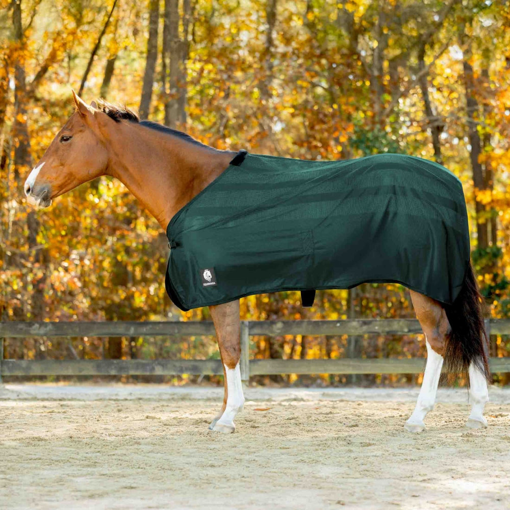 E24029-HGR Equinavia Sefyr Scrim Sheet - Hunter Green