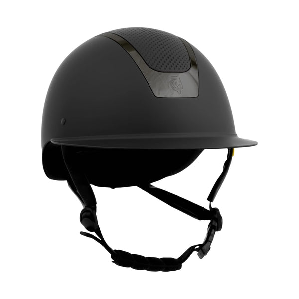 E30002-BL/GMG Equinavia Crown MIPS Equestrian Riding Helmet - Black/Gunmetal