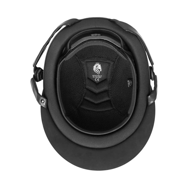 E30002-BL/GMG Equinavia Crown MIPS Equestrian Riding Helmet - Black/Gunmetal