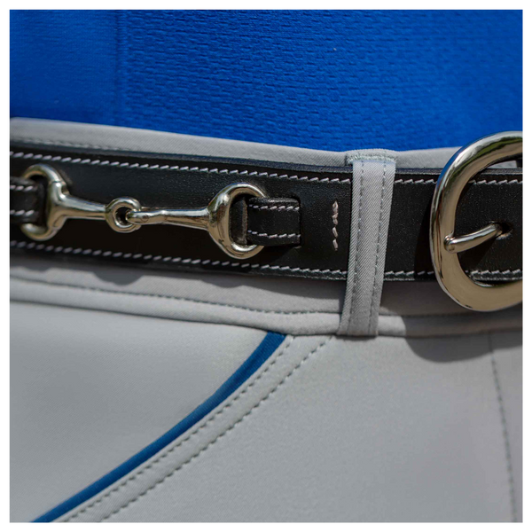 E31012-BL Equinavia Filippa Fancy Stitch Bit Belt - Black