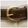 E31012-BR Equinavia Filippa Fancy Stitch Bit Belt - Brown