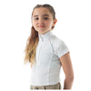 E32005 Equinavia Lotta Kids Short Sleeved Show Shirt - White