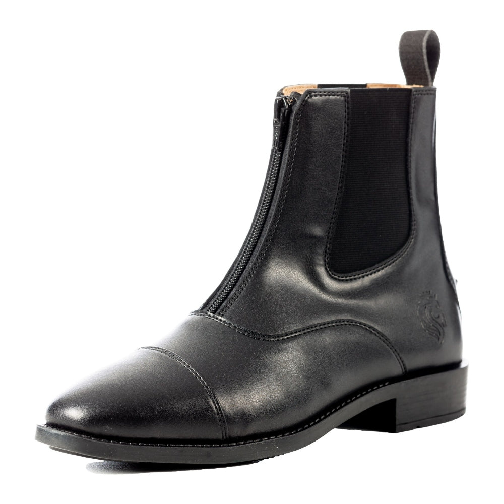 E38002 Equinavia Women's Tyra Synthetic Zip Paddock Boots - Black