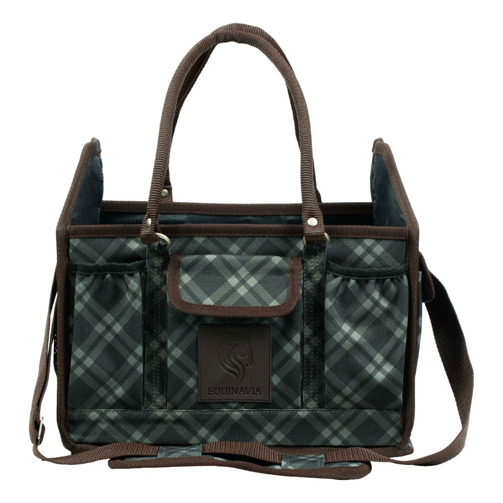 E44009-TGR/LPGR Equinavia Darby Small Collapsible Grooming Tote - Thyme / Lily Pad