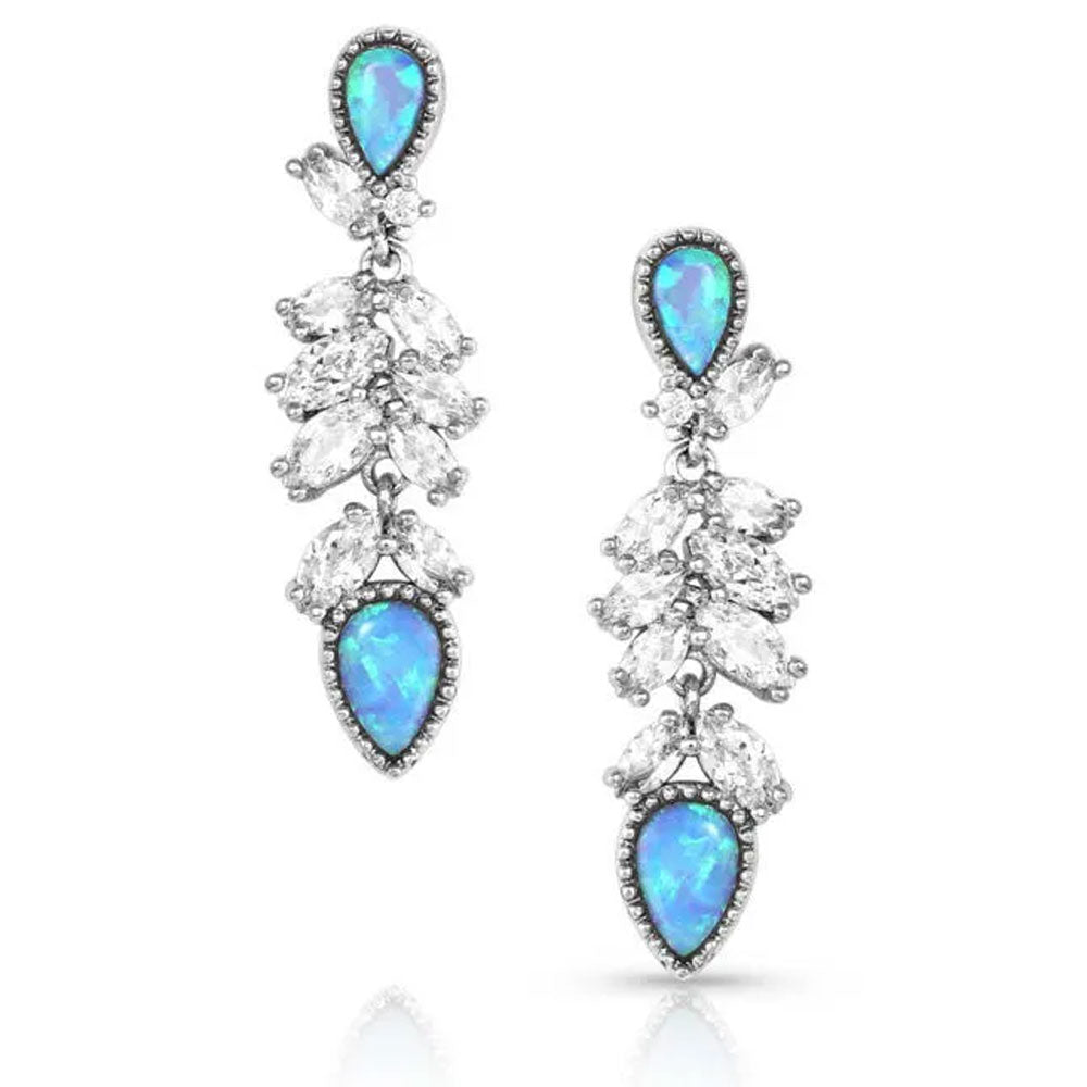 ER5362 Montana Silversmiths Mystic Falls Opal Crystal Earrings