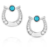ER5508 Montana Silversmiths Destined Luck Turquoise Crystal Earrings