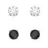 ER5647 Montana Silversmiths Opposites Double CZ Earrings