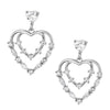 ER5797 Montana Silversmiths Heart Grows Crystal Earrings