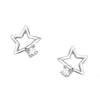 ER5798 Montana Silversmiths Single Star Crystal Earrings