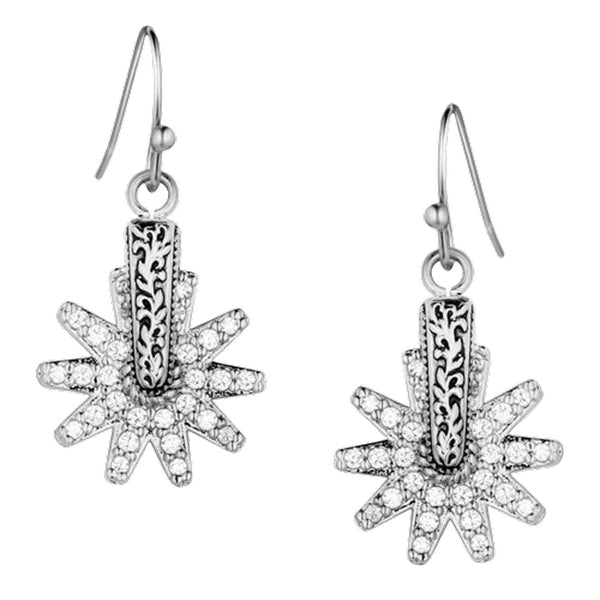 ER5823 Montana Silversmiths Spur of the Moment CZ Earrings