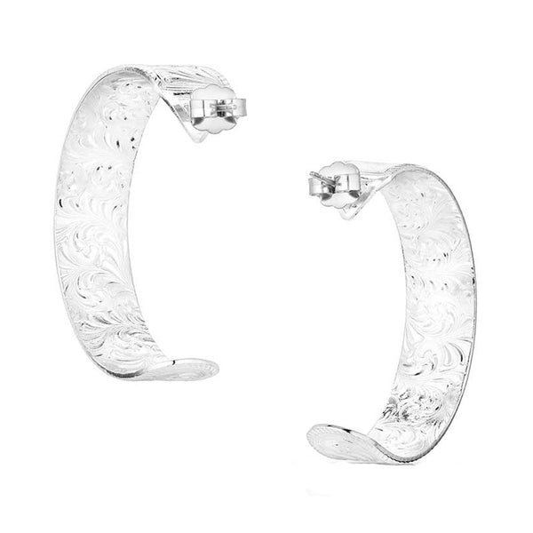 ER6063 Montana Silversmiths Out West Hoop Earrings