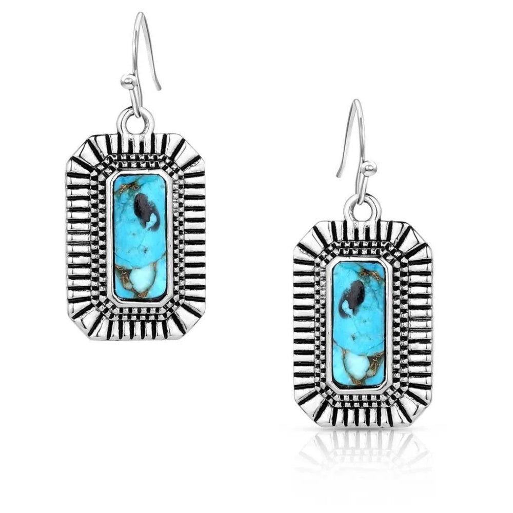 ER6110 Montana Silversmiths Turquoise Sky Earrings