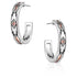 ER6114 Montana Silversmiths Western Sands Hoop Earrings