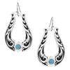 ER6166 Montana Silversmiths Callie's Turquoise Trail Earrings